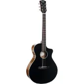 Cort CORE-MC OV Black Top Semi Gloss elektrisch-akoestische westerngitaar met softcase