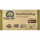 If you care , Voedsel Afvalzakjes, 3 Gallon, 30 Zakjes