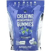 Steelfit , Creatine Monohydrate Gummies, Blauw Framboos, 120 Gummies