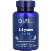 Life Extension , L-Lysine, 620 mg, 100 Vegetarische Capsules