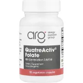 Allergy Research Group , QuatreActiv Folate, 4e generatie 5-MTHF, 90 Vegetarische Capsules