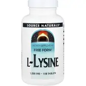 Source naturals , L-Lysine, 1.000 mg, 100 Tablets