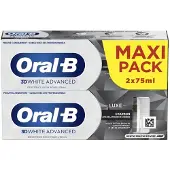 Oral-B 3DW Geavanceerd Houtskool 2 x 75 ml (Stuk)