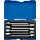 Draper 3/8" lange inbus doppenset in koffer, 8-delig