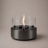 Tenderflame Café 18 Tafelhaard - Gun Metal - Tenderfuel - Bio-Ethanol Alternatief - Rookvrij, veilig, schoon en geurarm