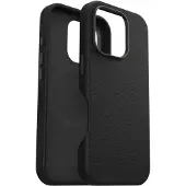 Otterbox Symmetry Apple iPhone 16 Pro Back Cover met MagSafe Magneet Leer Zwart