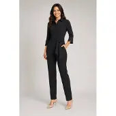 MI PIACE Travel Jumpsuit Dames - Zwart - Maat XXL/44 - 202033