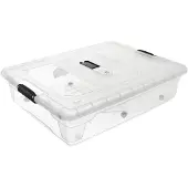 Orion Opbergbak op wielen voor onder het bed, laag XXL, 50 liter