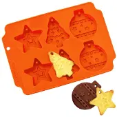 Orion Oranje Kerst Siliconen Koekjesvorm SILLINIE