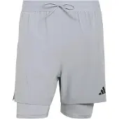 Adidas - D4T 2in1 Shorts - Short XL, grijs