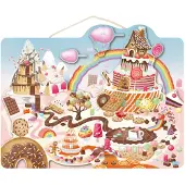 Speedy Monkey - Magnetisch Puzzel (Snoepjes) - 48 stukjes, vanaf 5 jaar - 42x33x1 cm