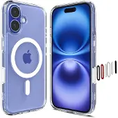Spigen Ultra Hybrid T MagSafe iPhone 16 Hoesje Wit