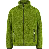 CMP - Boy's Jacket Jacquard Knitted - Fleecevest 116, olijfgroen