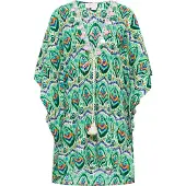 IZIA Kimono blauw / jade groen / donkergroen / oranje