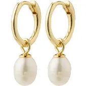 Pilgrim Oorbellen 'BERTHE' goud / parelwit