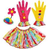Finidi Leuke verkleedset clown kleurrijk