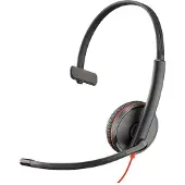 Poly Hoofdtelefoon Blackwire 3215 Mono Enkelvoudig (Bedraad), Kantoorheadset, Zwart