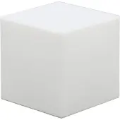 Newgarden Deco-solarlamp buiten Cuby, dimbaar, wit / opaal, Kunststof, Modern, solar tuinverlichting