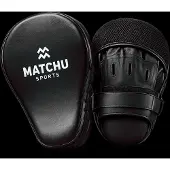 Matchu Sports Boks pads - 2 Stuks - Zwart - Kunstleer