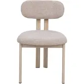 Giga Meubel Eetkamerstoel Noor Beige/Travertin
