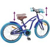 vidaXL Kinderfiets 18 Inch voor 5-7 jaar oud Donkerblauw