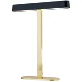 Orion LED-bureaulamp Auftakt, messing / goud, Woon-/ Eetkamer, Aluminium, Modern, LED tafellamp