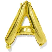 HEMA Folieballon letter A 30cm goud (goud)