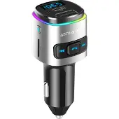 4smarts Bluetooth FM Muziek Transmitter USB/USB-C Auto Snellader Zwart