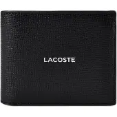 Lacoste Ossian Portemonnee RFID-bescherming Leder 12 cm zwart