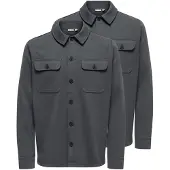 Only & Sons Overhemd 'Newkodyl' donkergrijs