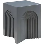 En.casa Bijzettafel Elverumn mdf 45x35x35 cm grijs mat []