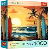 Trefl Puzzel USA Collectie: Surfing Sunset 1000 Stukken