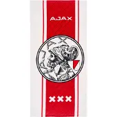 Ajax -handdoek wit rood wit 50x100 cm