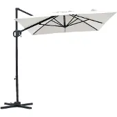 Axi Luma Zweefparasol 200x300 cm Antraciet/beige