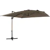 Axi Mira Zweefparasol 300x300cm Eikenlook /taupe