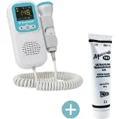 Tester Foetale Doppler – Baby Hartslagmeter voor Thuis – Inclusief Ultrasound Gel 60g – Zwangerschap vanaf 12 Weken – Fetal Doppler met LCD Display & Audio