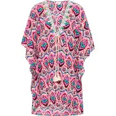 IZIA Kimono smaragd / poederroze / lichtroze / bordeaux