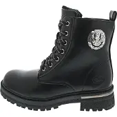 Dockers Meisjes Boots Veterlaarzen 55SV705-610155 Zwart Zilver