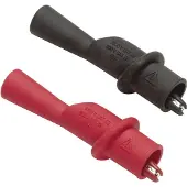 Fluke AC175 Veiligheids-krokodilklemmenset Bus 2 mm CAT IV 600 V, CAT III 1000 V Rood, Zwart