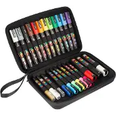 Creativ Company PC-1MC/PC-3M/PC-5M/PC-8K acrylmarkerset in luxe koffer (24 stuks)