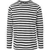 Urban Classics Shirt zwart / wit