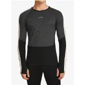 Icebreaker Ondershirt Men Merino 200 Oasis+ LS Crewe Black/Jet Heather-M