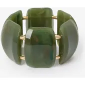 Sissy-Boy Groene vierkante resin armband
