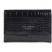 Ted Baker portemonnee Valliaa Croc Effect Small Purse Black zwart