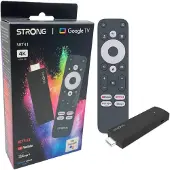 Strong - Streaming Box Android TV 4K UHD - SRT41 - Google TV HDMI Stick - Chromecast ingebouwd - Google stemassistent compatibel - Dolby Atmos - eenvoudig te installeren - stickformaat - zwart