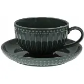 MPLCo MOSAIQUE OLIVE kop en schotel 250ml - Stijlvol keramiek