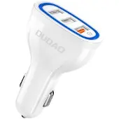 Dudao autolader met Quick Charge 3.0 - Wit, modelnummer KP14092