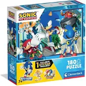 Clementoni - Kinderpuzzel - 180 Stukjes - Sonic the Hedgehog - Puzzel Voor Kinderen - Vanaf 7 Jaar