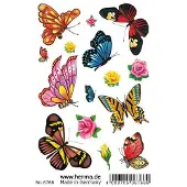 Herma Tattoos Colour Art vlinders - 20 stuks