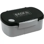 Derform Lunchbox B56 - 3 Vakken, Zwart/Grijs
